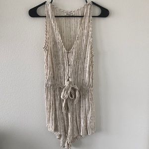 Black and white patterned Billabong romper